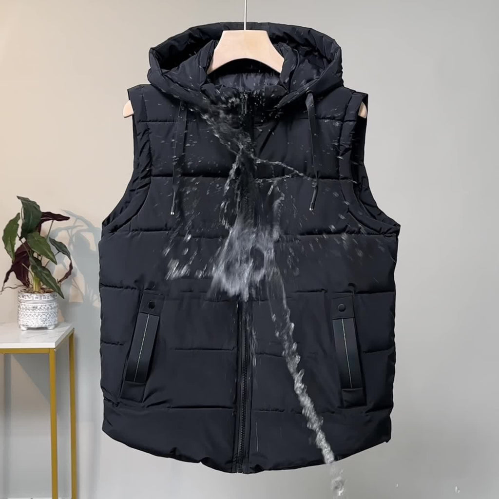 Thick Insulated Hooded Vest