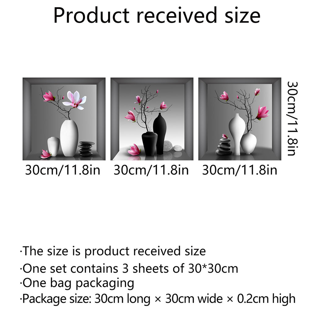 3pcs Elegant Floral Wall Art
