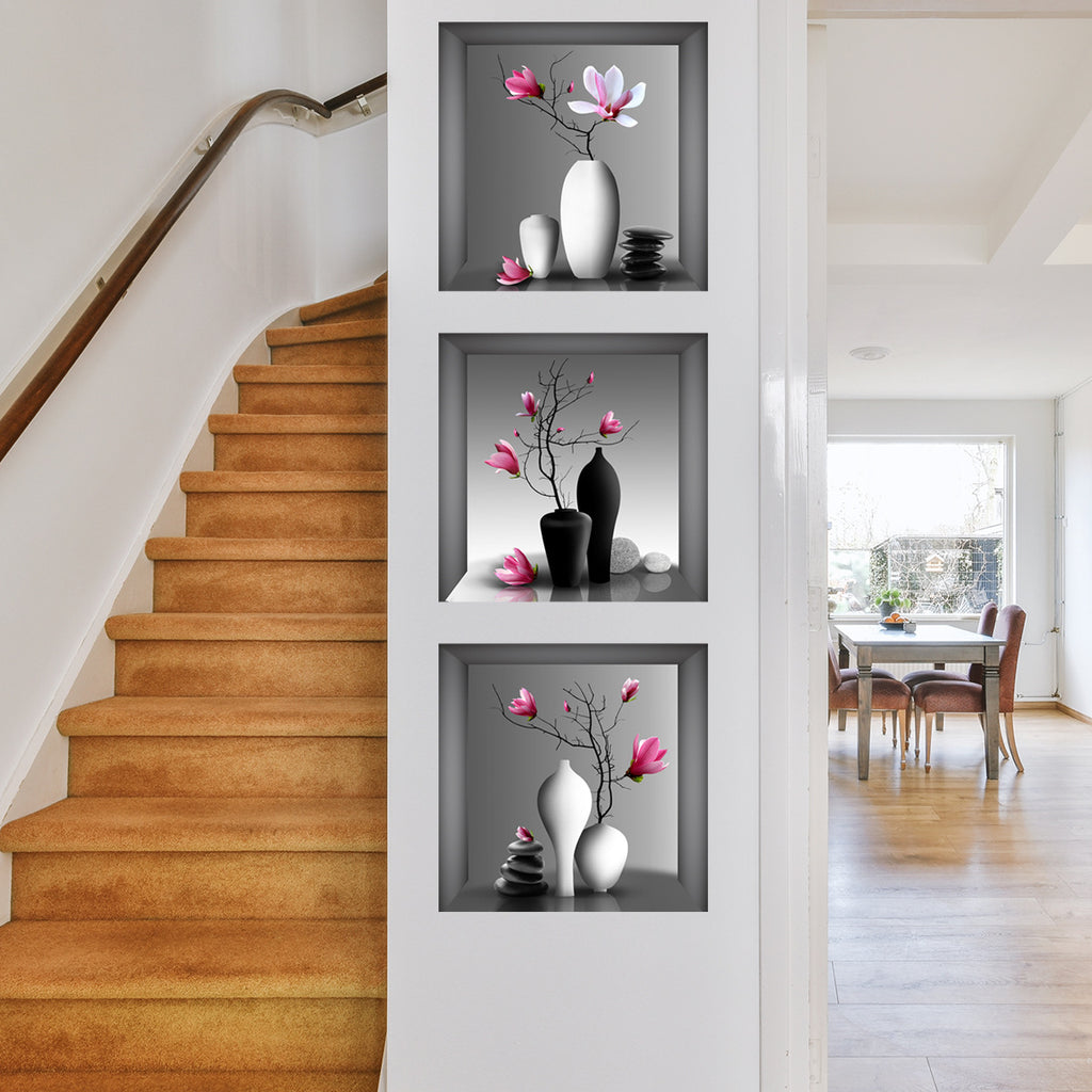 3pcs Elegant Floral Wall Art