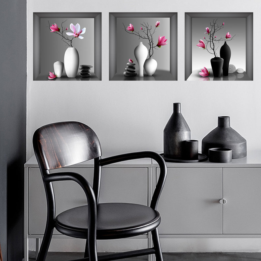 3pcs Elegant Floral Wall Art