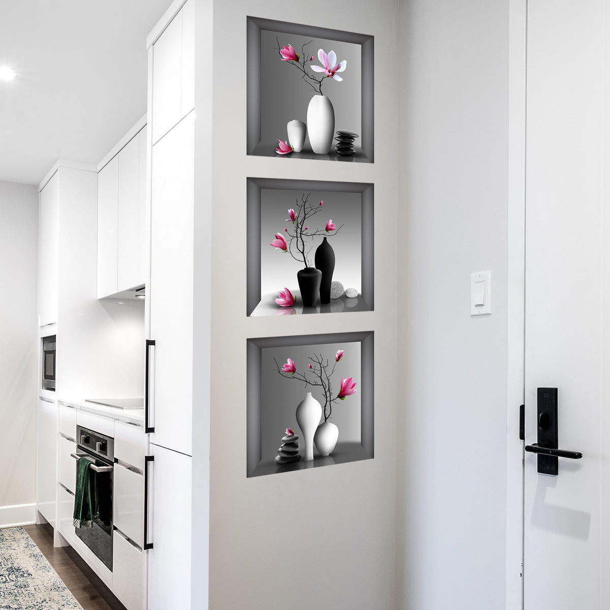 3pcs Elegant Floral Wall Art