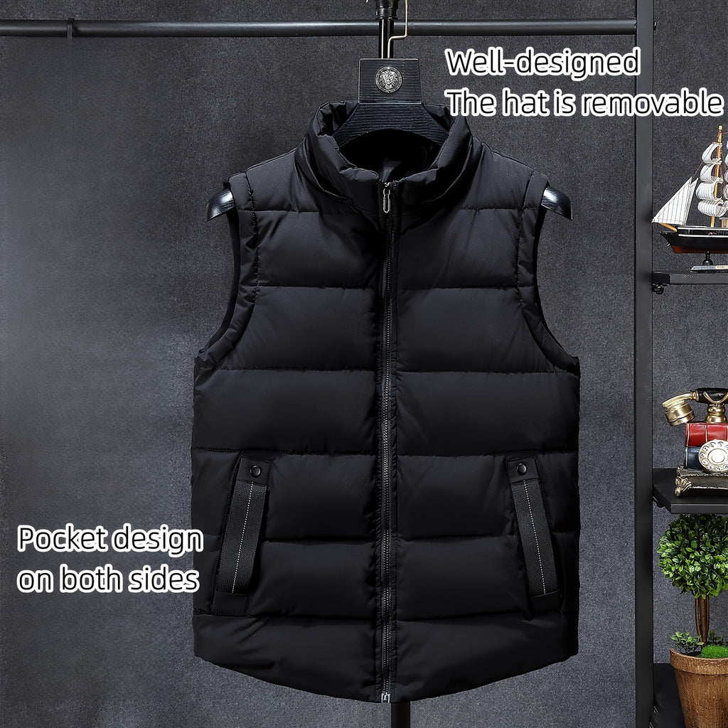 Thick Insulated Hooded Vest