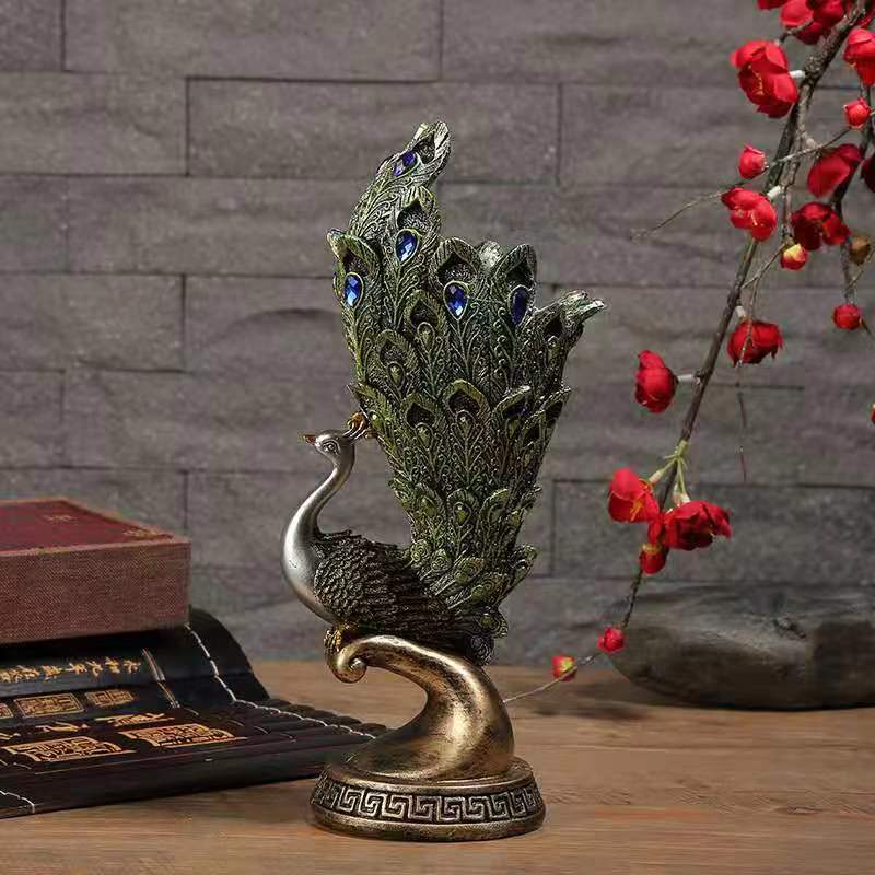 Peacock Tail Vase