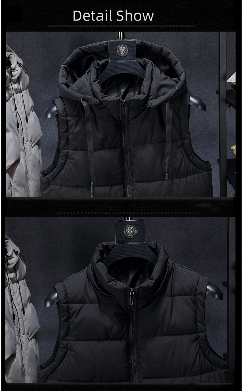 Thick Insulated Hooded Vest