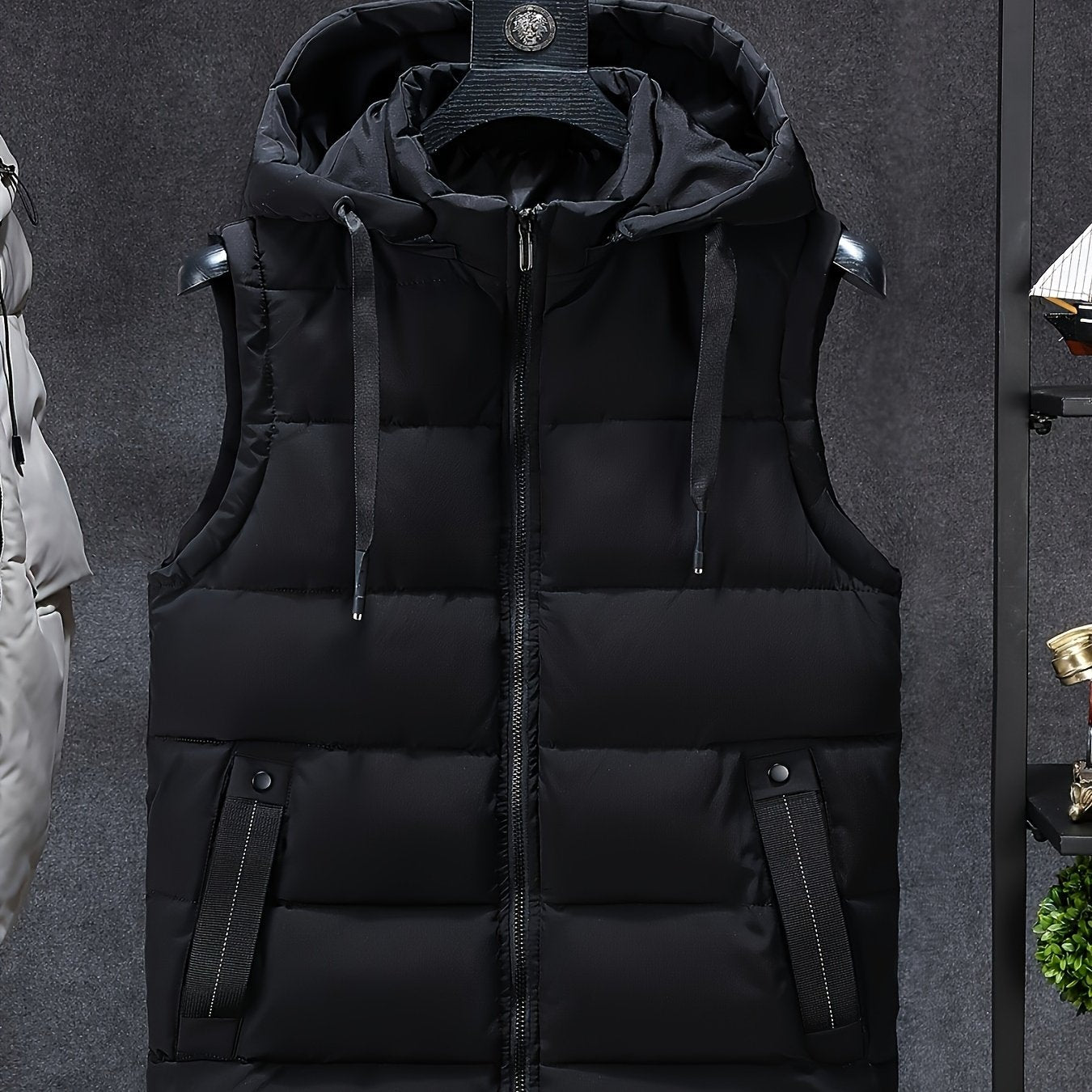 Thick Insulated Hooded Vest