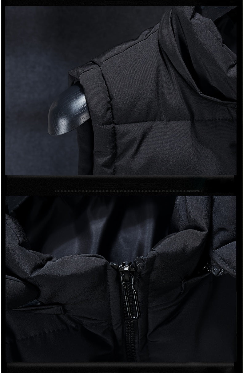 Thick Insulated Hooded Vest