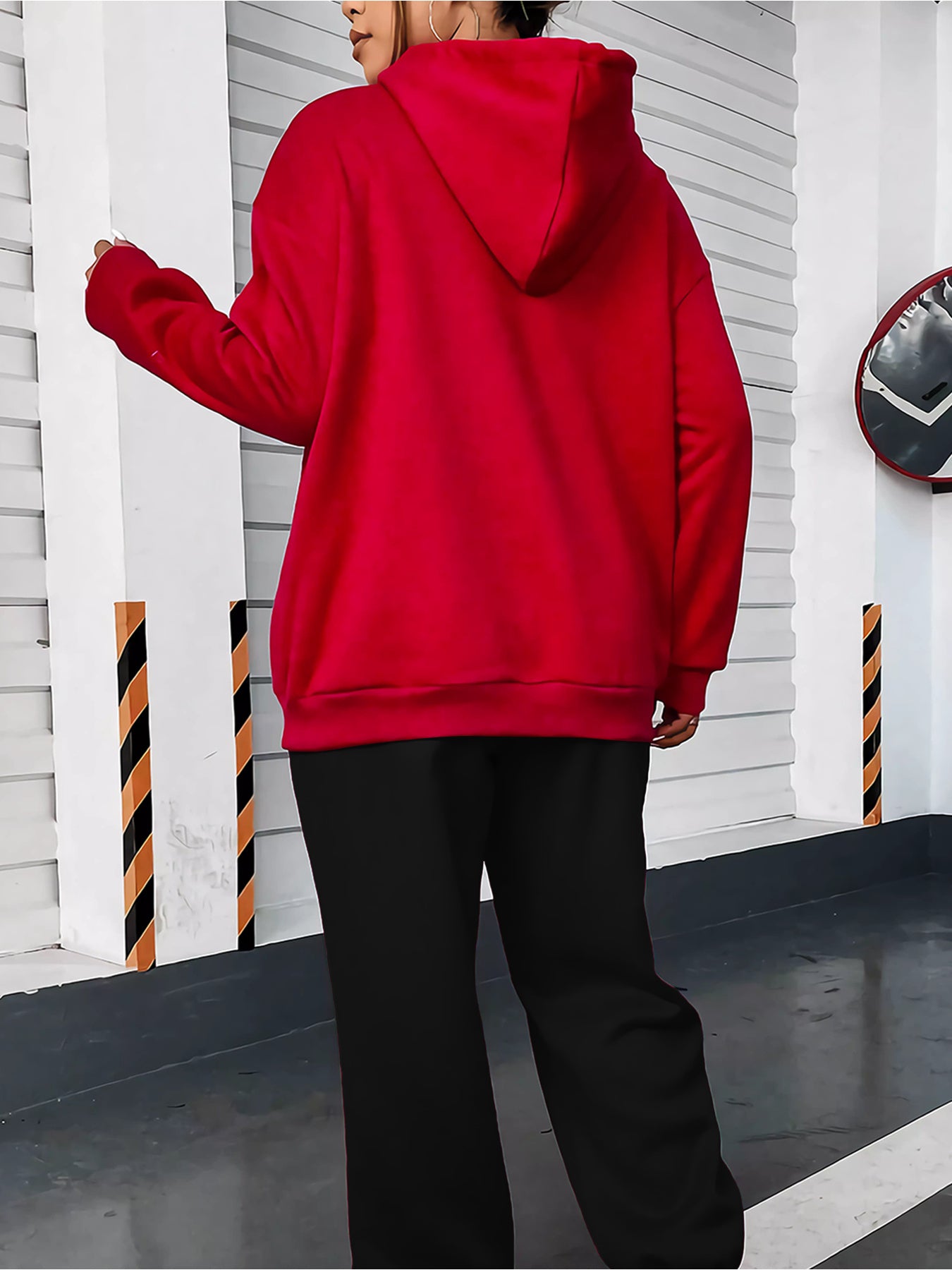 “Blessed" Letter Print Hoodie & Jogger Set