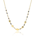 Sofia Nugget Necklace Black Onyx, Smoky Quartz & Labradorite