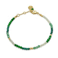 Milos Mixed Gemstone Beaded Bracelet  Prehnite, Moss Agate & Green Aventurine