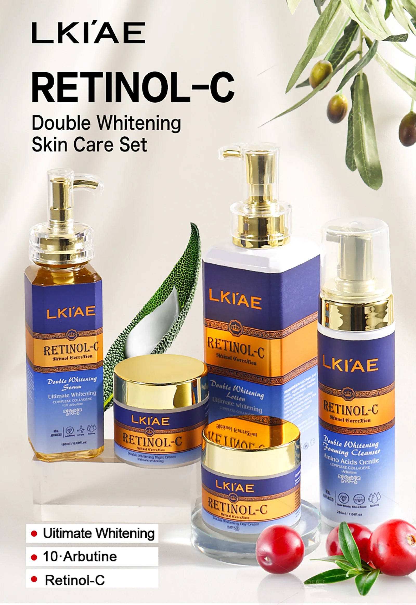 AILKE Advanced Retinol Double Whitening Skin Care Set