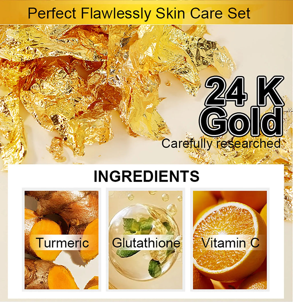 24K Gold Collagen Skin Care Set