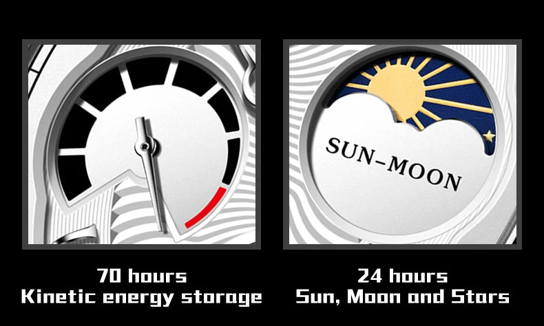 OUPINKE Tourbillon Automatic Mechanical Wrist watches