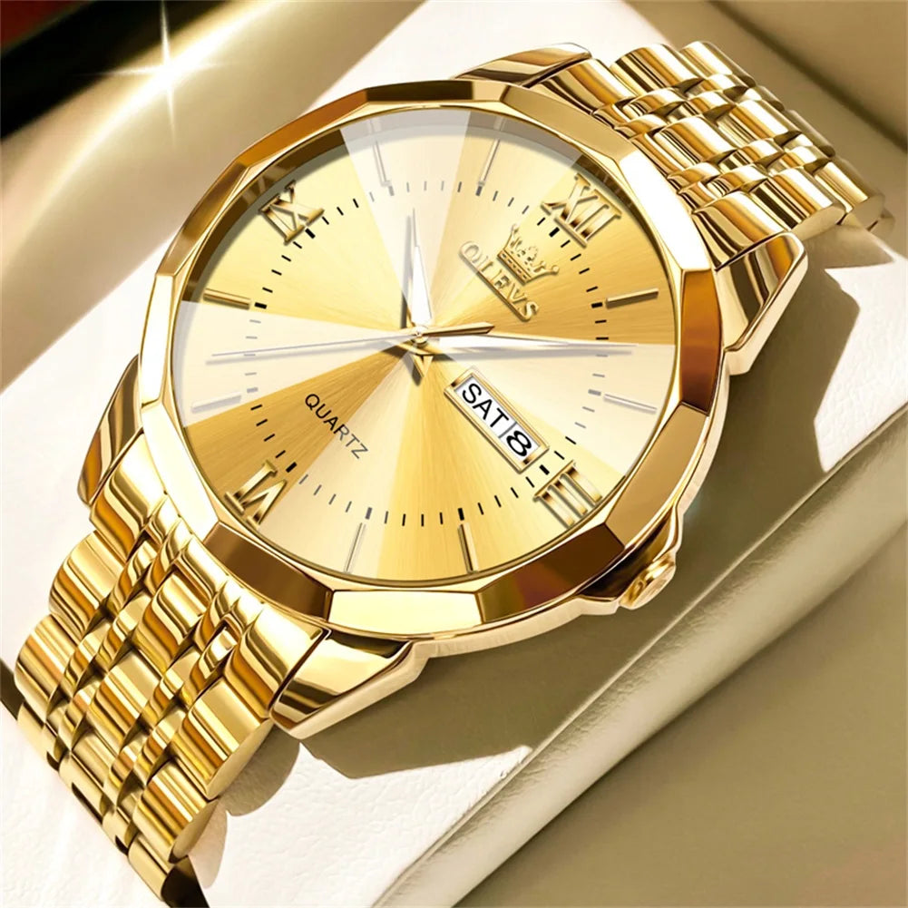 OLEVS Luminous Date Week Trend Dress Reloj