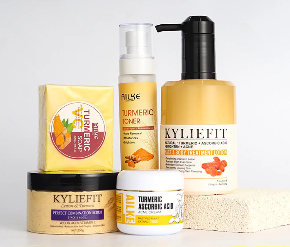 AILKE Organic Turmeric Skin Care Set