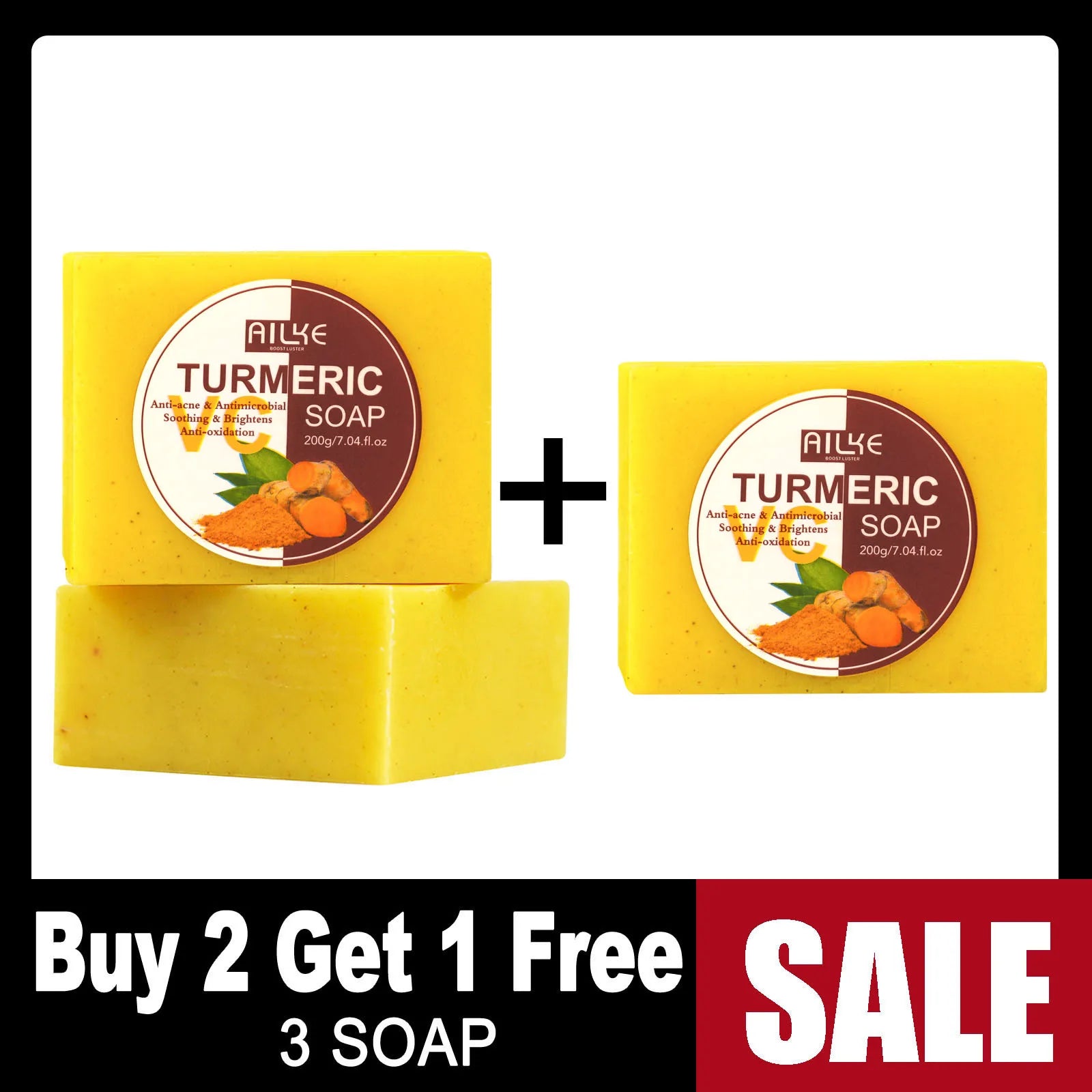 AILKE Organic Turmeric Skin Care Set