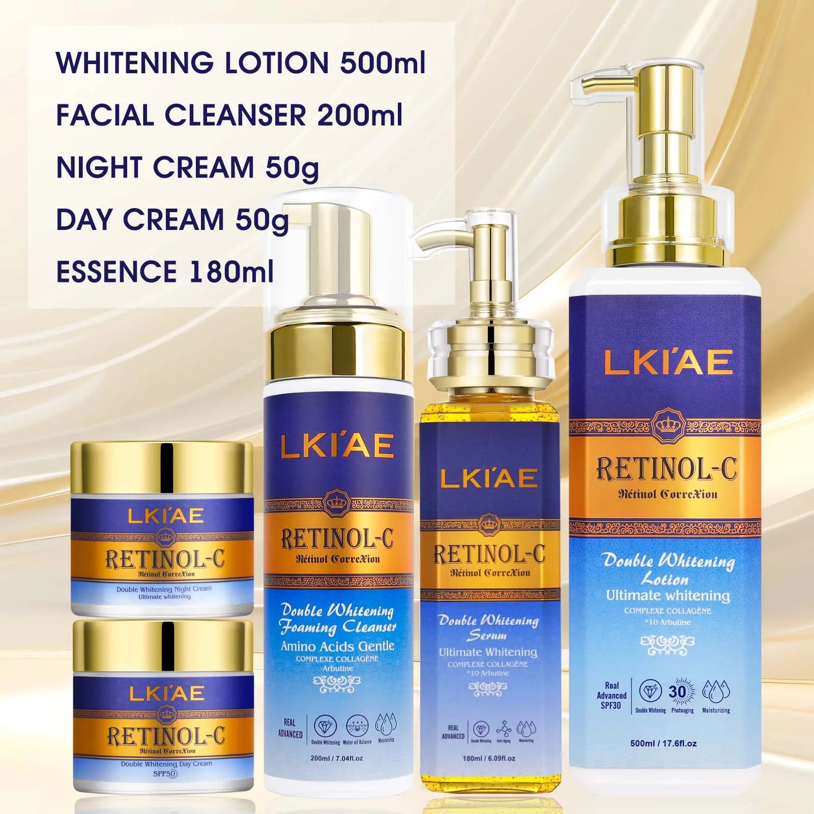 AILKE Advanced Retinol Double Whitening Skin Care Set