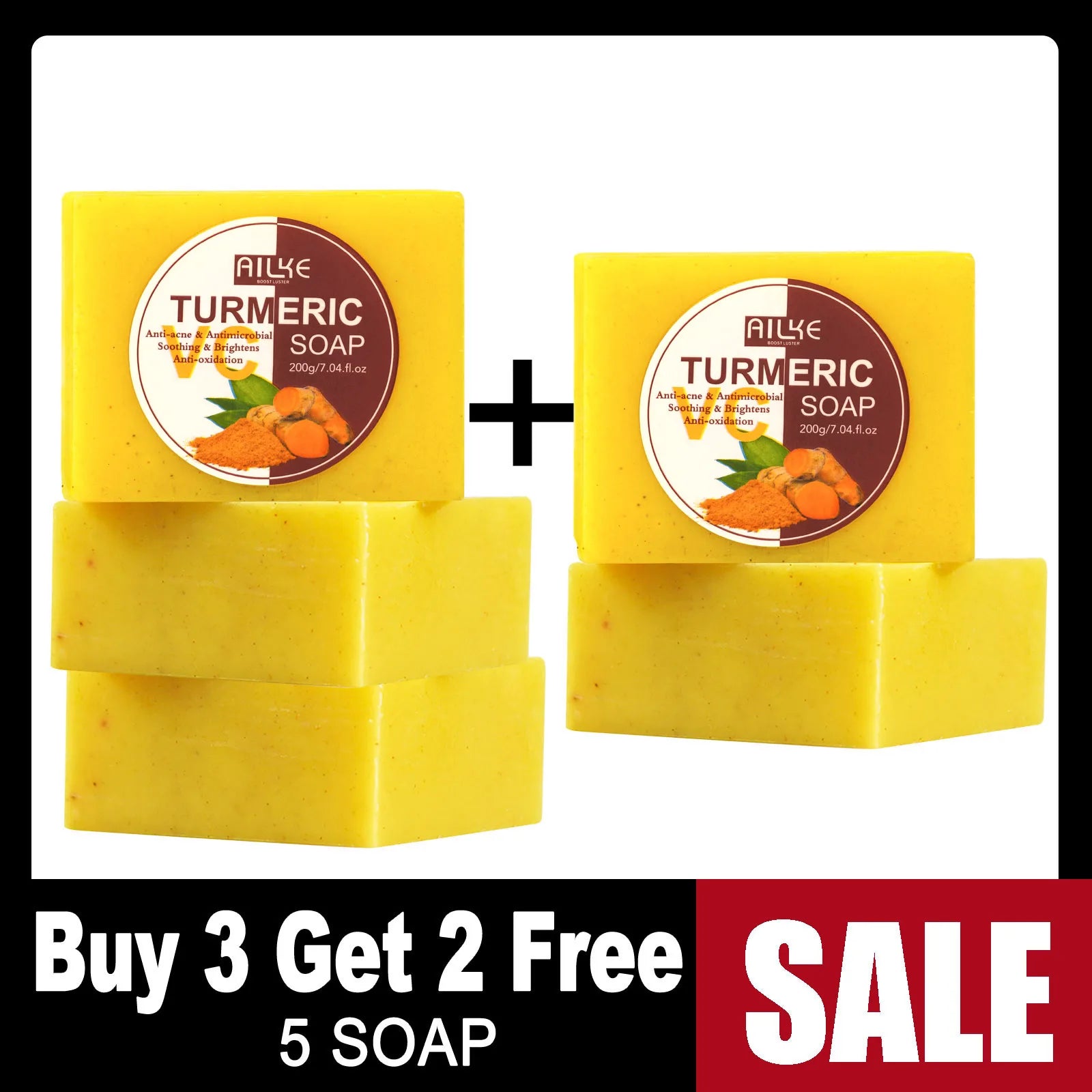 AILKE Organic Turmeric Skin Care Set