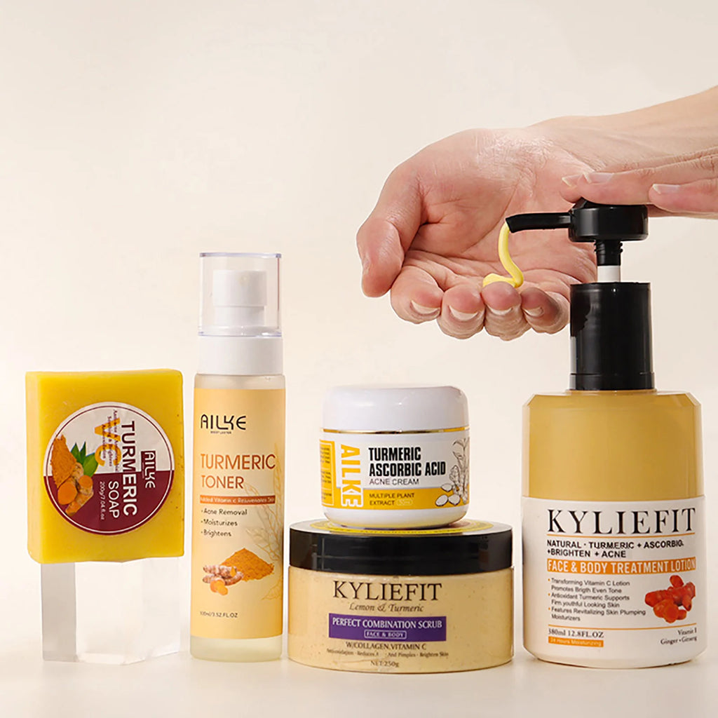 AILKE Organic Turmeric Skin Care Set