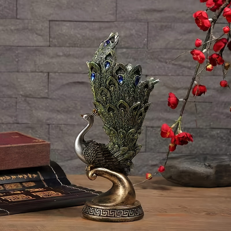 Peacock Tail Vase