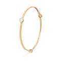 Simi Three Stone Stacking Bangle Rainbow Moonstone
