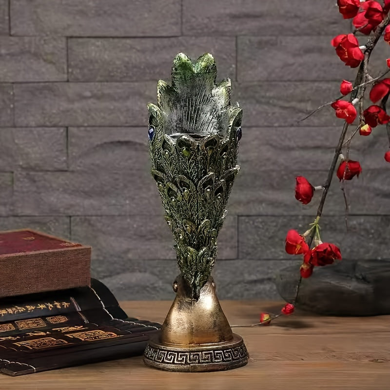 Peacock Tail Vase