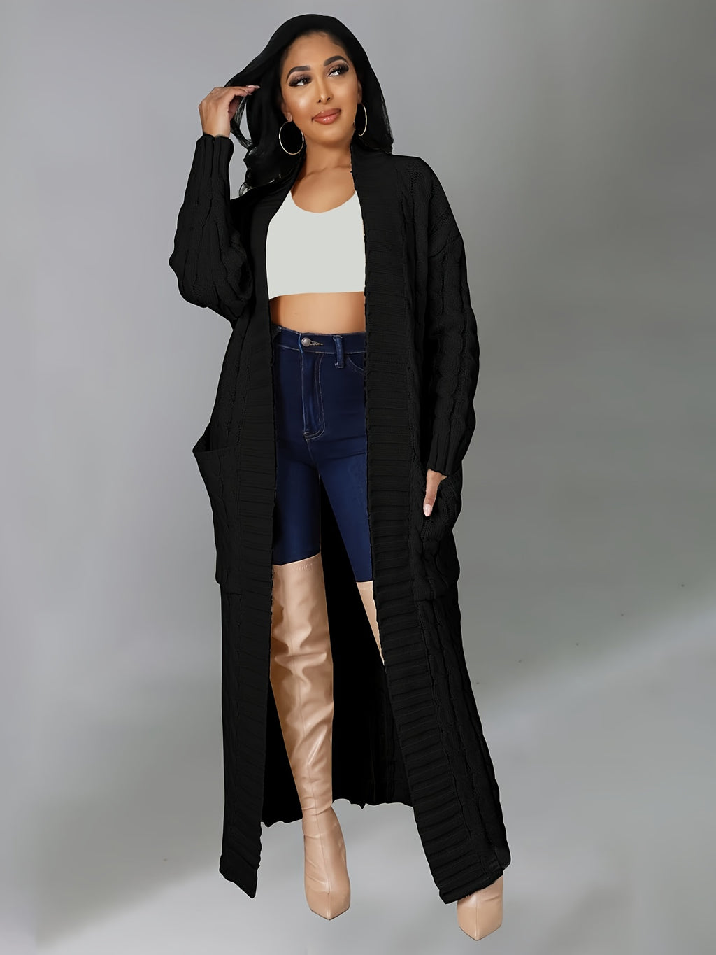 Elegant OverSized Long Sleeve Cardigan