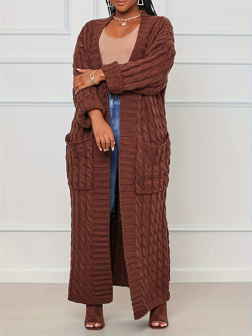 Elegant OverSized Long Sleeve Cardigan