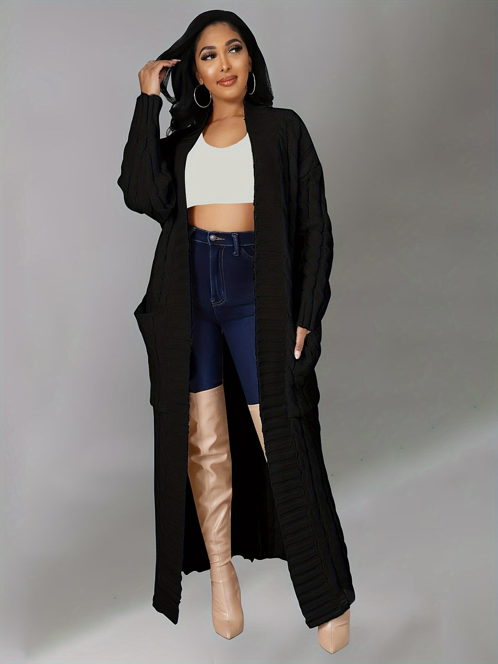 Elegant OverSized Long Sleeve Cardigan